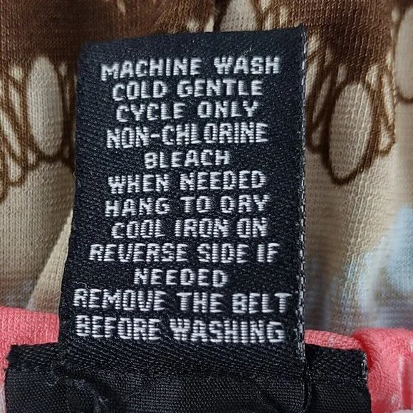 Rue 21 Women's Coral & Brown Geo Stripe Strapless Maxi Dress Size L - Picture 11 of 11